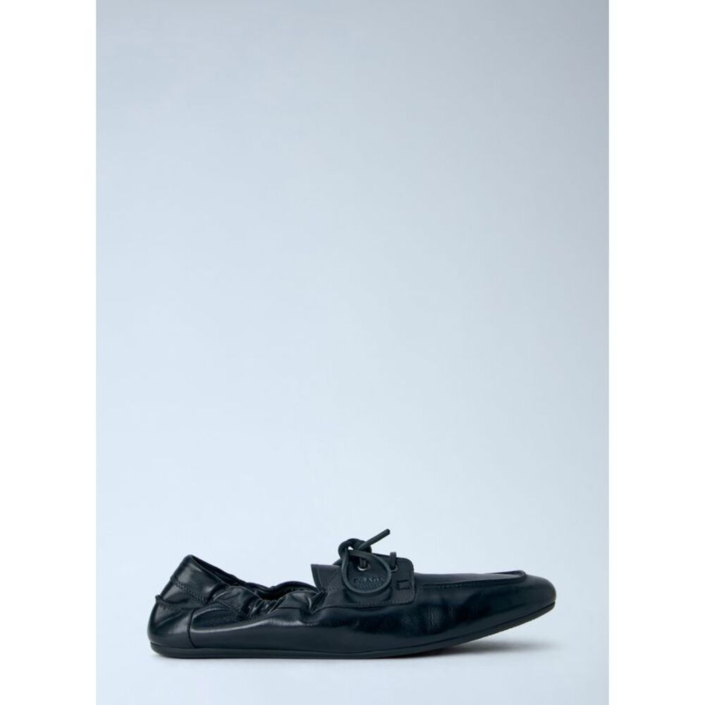 Prada Men Leather Moccasins